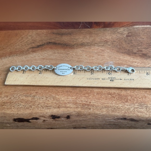 Tiffany&Co. Please Return To Oval Tag Modern Version Bracelet 7 1/4” - Picture 9 of 13